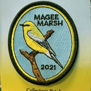 2021 Magee Marsh patch featuring Blue-winged Warbler